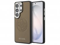 Guess Perforated Logo MagSafe Case Bruin - Samsung Galaxy S26 Ultra hoesje