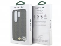 Lacoste Monogram Case Zwart - Samsung Galaxy S26 Ultra hoesje