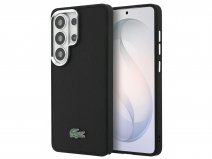 Lacoste Pique MagSafe Case Zwart - Samsung Galaxy S26 Ultra hoesje
