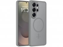 CaseMania Lens Protection Samsung Galaxy S26 Ultra Hoesje Frosted MagSafe Case Grijs