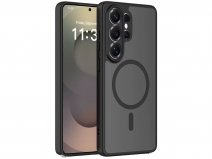 CaseMania Lens Protection Samsung Galaxy S26 Ultra Hoesje Frosted MagSafe Case Zwart