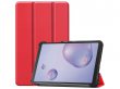 Smart Tri-Fold Bookcase Rood - Samsung Galaxy Tab A 8.4 2020 Hoesje
