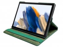 Vintage Draaibare Swivel Stand Case Groen - Samsung Galaxy Tab A11 Hoesje