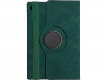Vintage Draaibare Swivel Stand Case Groen - Samsung Galaxy Tab A11+ Hoesje
