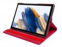 Vintage Draaibare Swivel Stand Case Rood - Samsung Galaxy Tab A11+ Hoesje