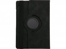 Vintage Draaibare Swivel Stand Case Zwart - Samsung Galaxy Tab A11+ Hoesje