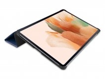 Smart Bookcase Navy - Samsung Galaxy Tab S7 FE Hoesje