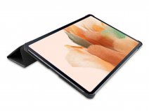 Smart Bookcase Zwart - Samsung Galaxy Tab S7 FE Hoesje