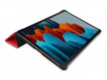 Smart Bookcase Rood - Samsung Galaxy Tab S7 Hoesje