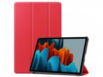 Smart Bookcase Rood - Samsung Galaxy Tab S7 Hoesje