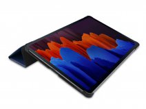 Smart Bookcase Blauw - Samsung Galaxy Tab S7+ Hoesje