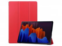 Smart Bookcase Rood - Samsung Galaxy Tab S7+ Hoesje