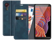 Just in Case Magnetic BookCase Blauw - Samsung Galaxy Xcover 5 hoesje