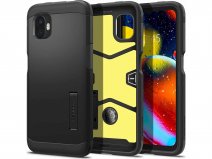 Spigen Tough Armor Case Zwart - Samsung Galaxy Xcover 6 Pro Hoesje