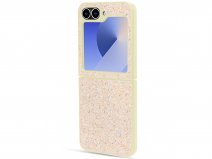 CaseMania Diamond Inlay Case Goud - Samsung Galaxy Z Flip 6 hoesje