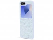 CaseMania Diamond Inlay Case Blauw - Samsung Galaxy Z Flip 6 hoesje