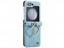 CaseMania Koord Case Aqua - Samsung Galaxy Z Flip 6 hoesje
