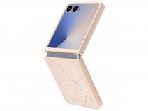 CaseMania Diamond Inlay Case Goud - Samsung Galaxy Z Flip 7 hoesje
