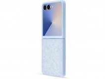 CaseMania Diamond Inlay Case Blauw - Samsung Galaxy Z Flip 7 hoesje