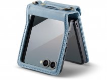 CaseMania Crossbody Koord Case Aqua - Samsung Galaxy Z Flip 7 hoesje