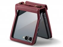 CaseMania Crossbody Koord Case Rood - Samsung Galaxy Z Flip 7 hoesje