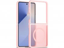 CaseMania Frozen MagSafe Case Roze - Samsung Galaxy Z Flip 7 hoesje