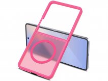 CaseMania Frozen MagSafe Case Fuchsia - Samsung Galaxy Z Flip 8 hoesje