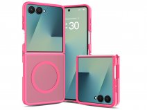 CaseMania Frozen MagSafe Case Fuchsia - Samsung Galaxy Z Flip 8 hoesje