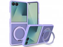 CaseMania Stand Ring MagSafe Case Lila - Samsung Galaxy Z Flip 8 hoesje