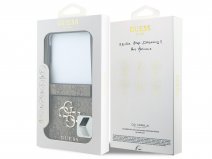 Guess Big 4G Monogram Case Bruin - Samsung Galaxy Z Flip 8 hoesje