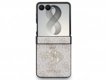 Guess Big 4G Monogram Case Roze - Samsung Galaxy Z Flip 8 hoesje