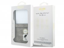 Guess Monogram MagSafe Case Bruin - Samsung Galaxy Z Flip 8 hoesje