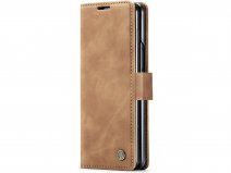 CaseMania Vintage Slim Bookcase Bruin - Samsung Galaxy Z Fold 5 hoesje