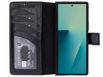 Solidenz Top Grain Wallet Zwart - Samsung Galaxy Z Fold 7 Hoesje Leer