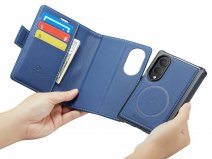 CaseMania 2in1 Bookcase Qi2 Blauw - Samsung Galaxy Z Fold 8 Hoesje