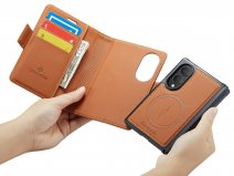 CaseMania 2in1 Bookcase Qi2 Cognac - Samsung Galaxy Z Fold 8 Hoesje