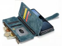 Solidenz Ritsvak Wallet Case Blauw - Samsung Galaxy Z Fold 8 Ultra Hoesje
