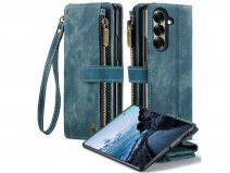 Solidenz Ritsvak Wallet Case Blauw - Samsung Galaxy Z Fold 8 Ultra Hoesje