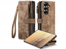 Solidenz Ritsvak Wallet Case Bruin - Samsung Galaxy Z Fold 8 Ultra Hoesje