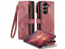 Solidenz Ritsvak Wallet Case Rood - Samsung Galaxy Z Fold 8 Ultra Hoesje