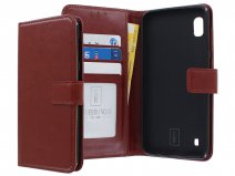 Book Case Mapje Bruin - Samsung Galaxy A10 hoesje