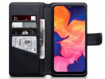 CaseBoutique Leather Wallet Zwart Leer - Galaxy A10 hoesje