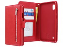 Book Case met Ritsvakje Rood - Samsung Galaxy A10 hoesje