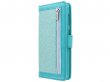 Glitsie Zip Case met Rits Turquoise - Samsung Galaxy A20e hoesje