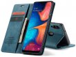 CaseMe Vintage BookCase Blauw - Samsung Galaxy A20e hoesje