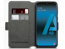 CaseBoutique Slim Wallet Case Grijs - Galaxy A40 hoesje