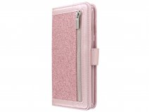 Glitsie Zip Case met Rits Rosé - Samsung Galaxy A40 hoesje