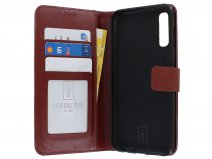 Bookcase Mapje Bruin - Samsung Galaxy A50 hoesje