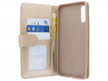 Glitsie Zip Case met Rits Goud - Samsung Galaxy A50 hoesje