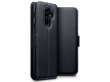 CaseBoutique Slim Zwart Leer - Galaxy A6+ 2018 hoesje